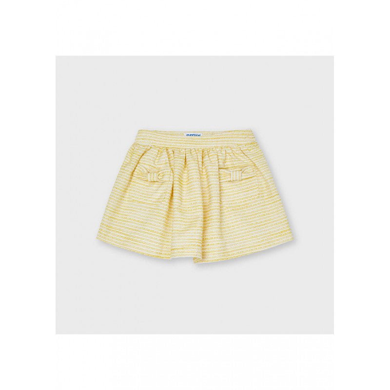 Gonna bambina Mayoral con pinces e tasche gialla - ErreGiModaBimbo