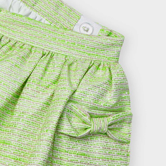 Gonna bambina Mayoral con pinces e tasche verde - ErreGiModaBimbo