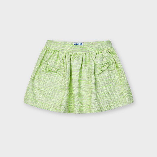 Gonna bambina Mayoral con pinces e tasche verde - ErreGiModaBimbo