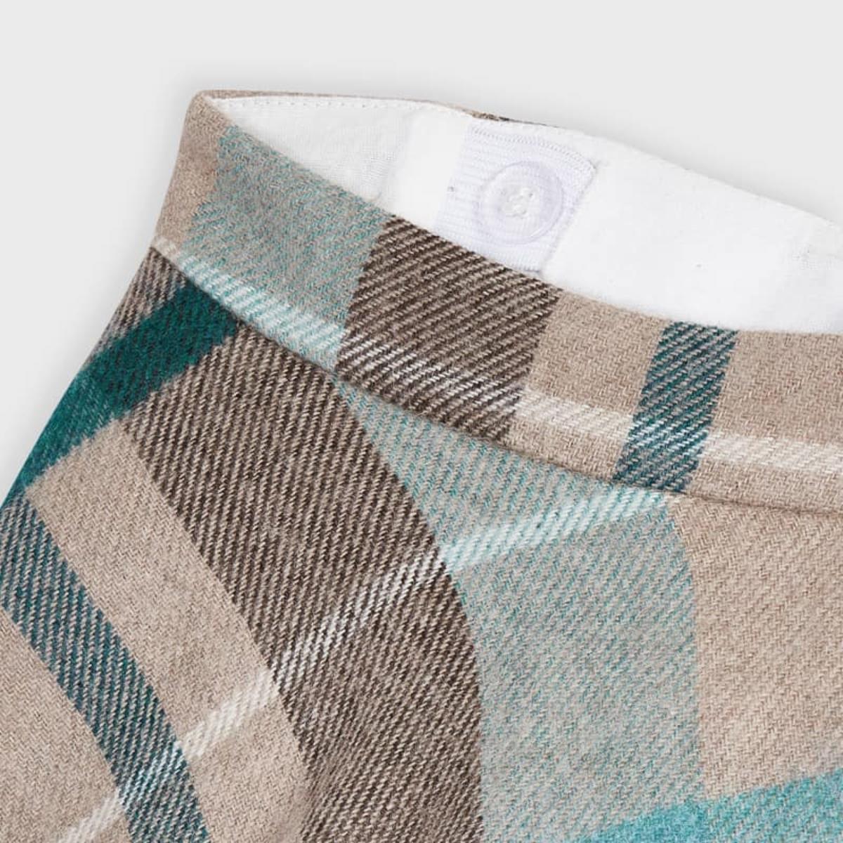 Gonna bambina Mayoral in panno a quadri in lurex Verde - ErreGiModaBimbo