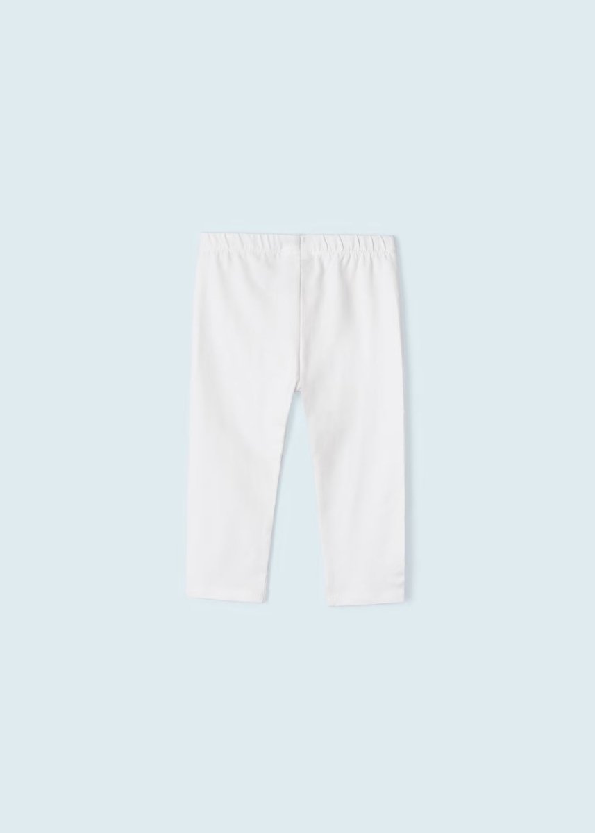 Leggings basico 3/4 corto bambina Mayoral bianco - ErreGiModaBimbo