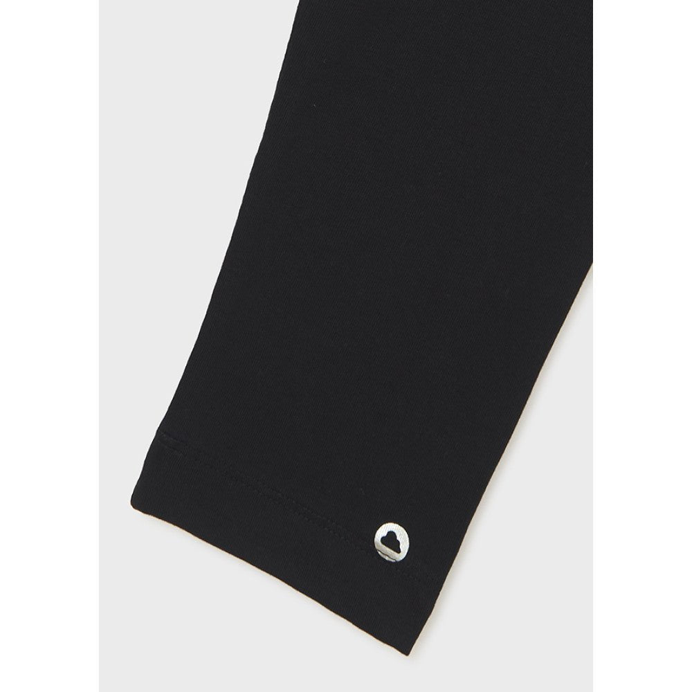Leggings corto basico ragazza Mayoral nero - ErreGiModaBimbo