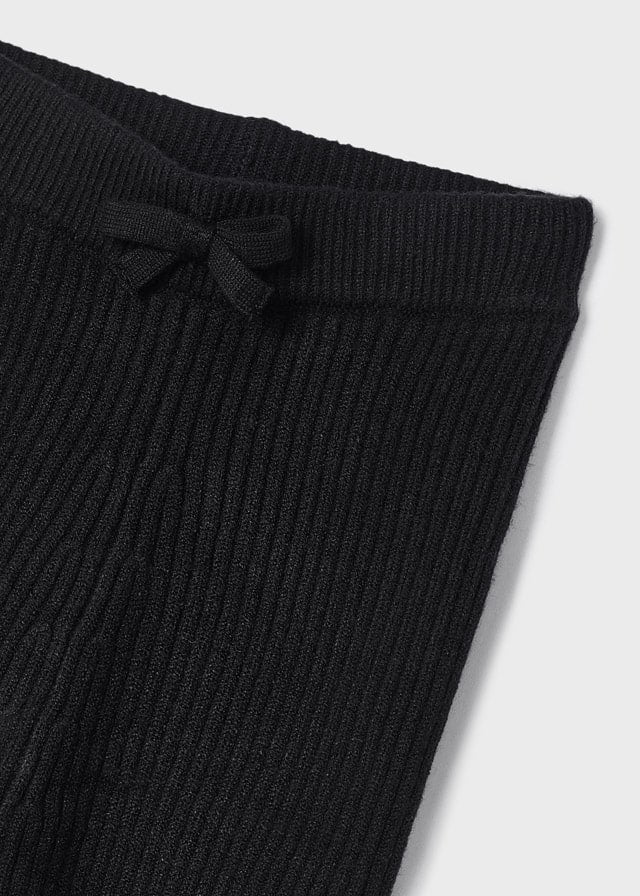 Leggings viscosa costine bambina Mayoral nero - ErreGiModaBimbo