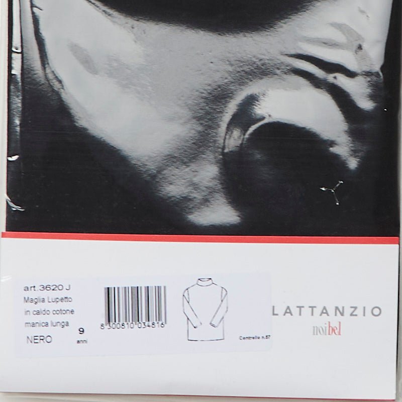 Maglia lupetto Unisex Caldo Cotone Nero - ErreGiModaBimbo