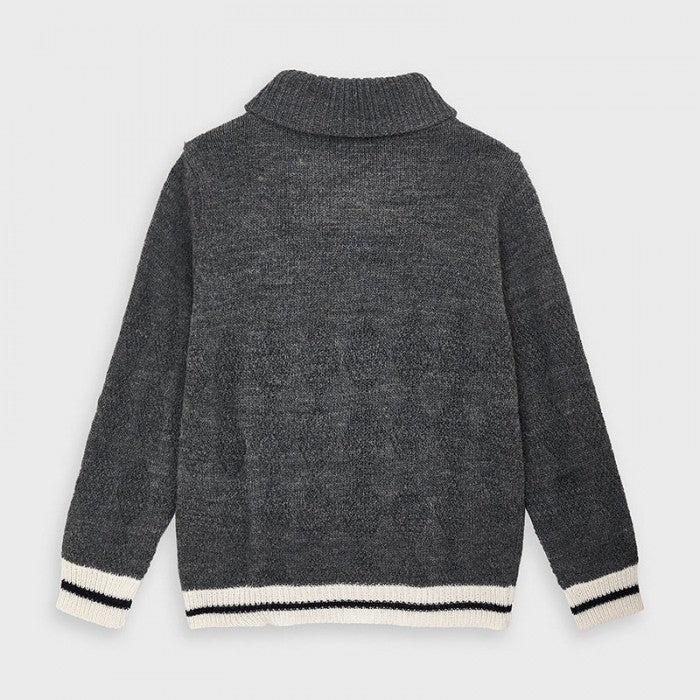 Maglione collo bambina Mayoral grgio - ErreGiModaBimbo