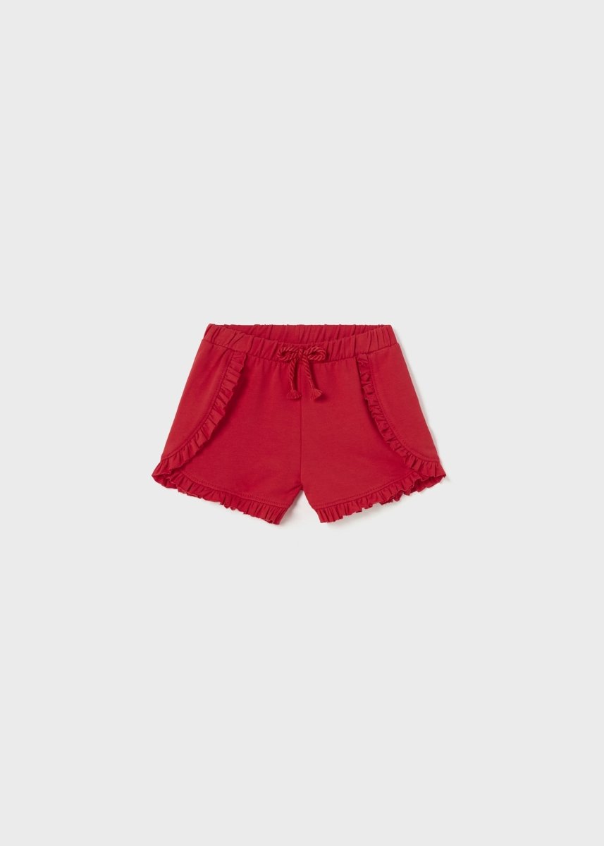 Pantaloncino cotone sostenibile neonata Mayoral rosso - ErreGiModaBimbo