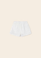 Pantaloncino traforato bambina Mayoral bianco - ErreGiModaBimbo