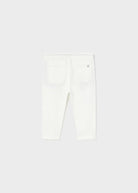 Pantalone chino relaxed neonato Mayoral lino panna - ErreGiModaBimbo