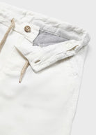 Pantalone chino relaxed neonato Mayoral lino panna - ErreGiModaBimbo