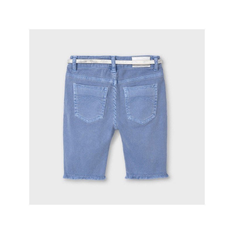 Pantalone ciclista bambina Mayoral blu strappato - ErreGiModaBimbo