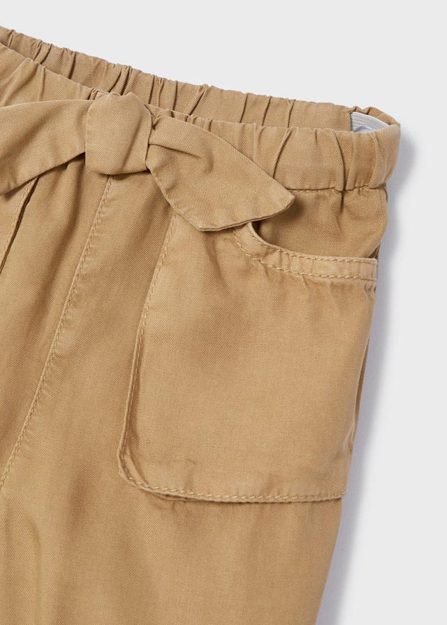 Pantalone lungo neonata Mayoral Lyocell Tencel™ caramello - ErreGiModaBimbo
