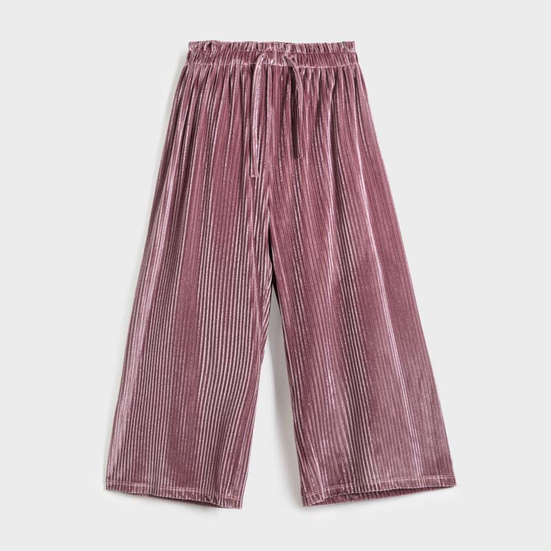 Pantalone ragazza Mayoral in velluto a costine rosa - ErreGiModaBimbo