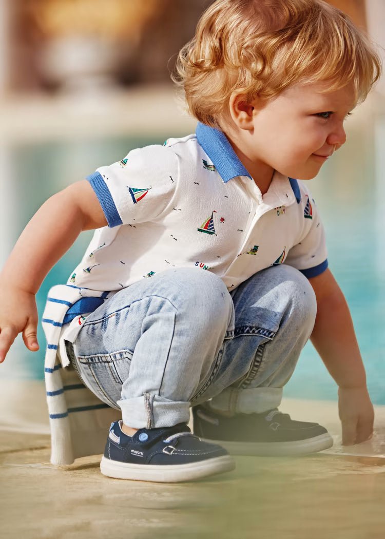 Pantalone slim fit neonato Mayoral jeans chiaro - ErreGiModaBimbo