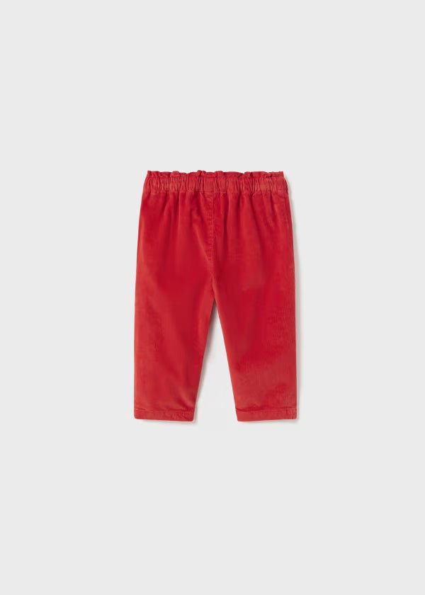 Pantalone slouchy panno neonata Mayoral rosso - ErreGiModaBimbo