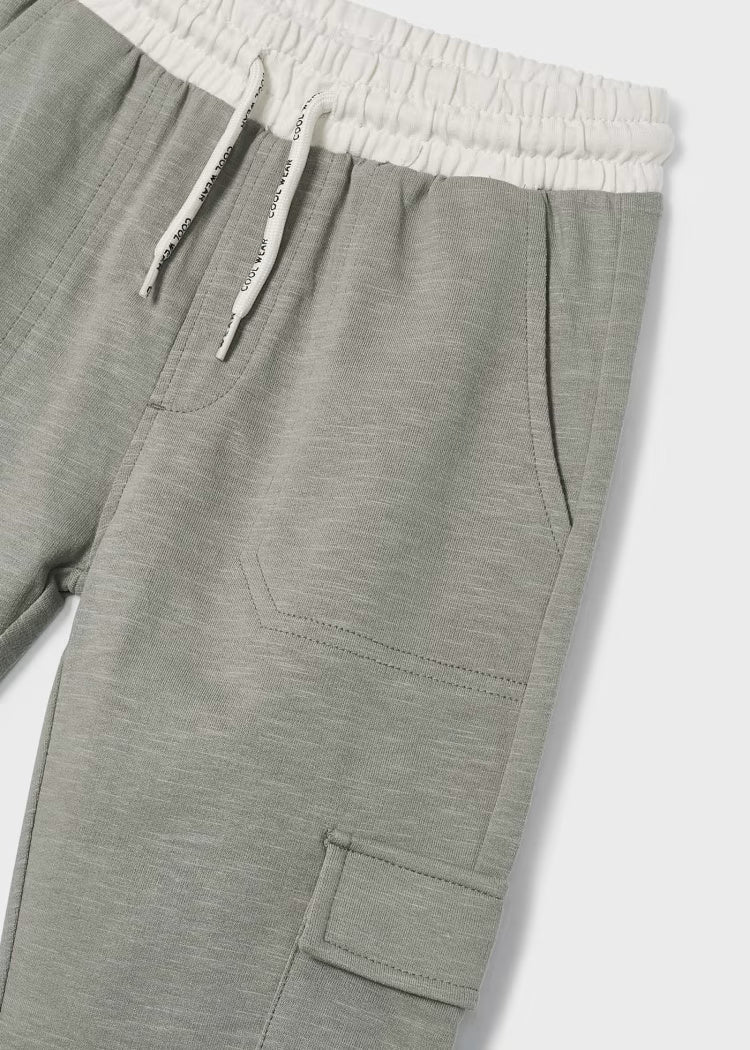 Pantalone tuta sportivo fresco cotone bambino Mayoral grigio - ErreGiModaBimbo