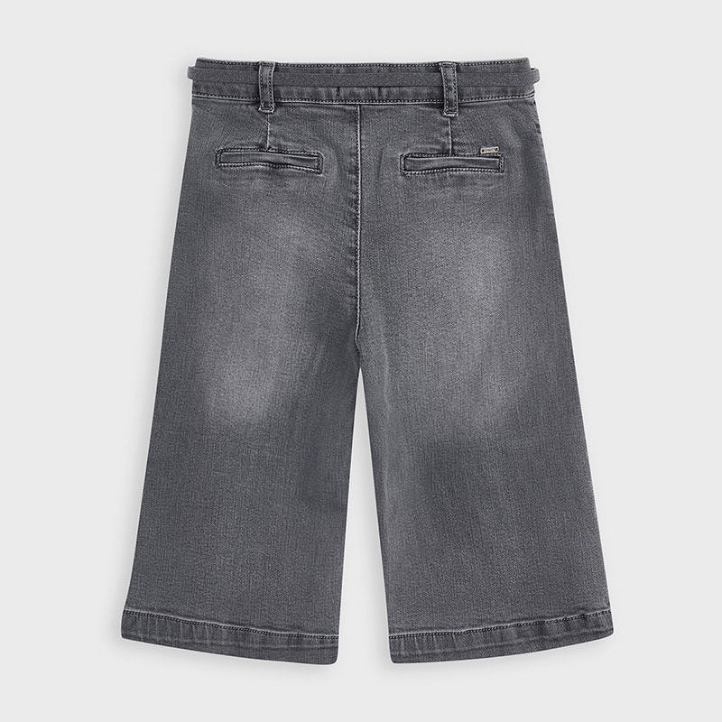 Pantaloni palazzo in jeans grigio bambina Mayoral - ErreGiModaBimbo