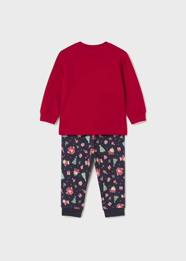 Pigiama neonata Mayoral stampa Natale con sacca - ErreGiModaBimbo