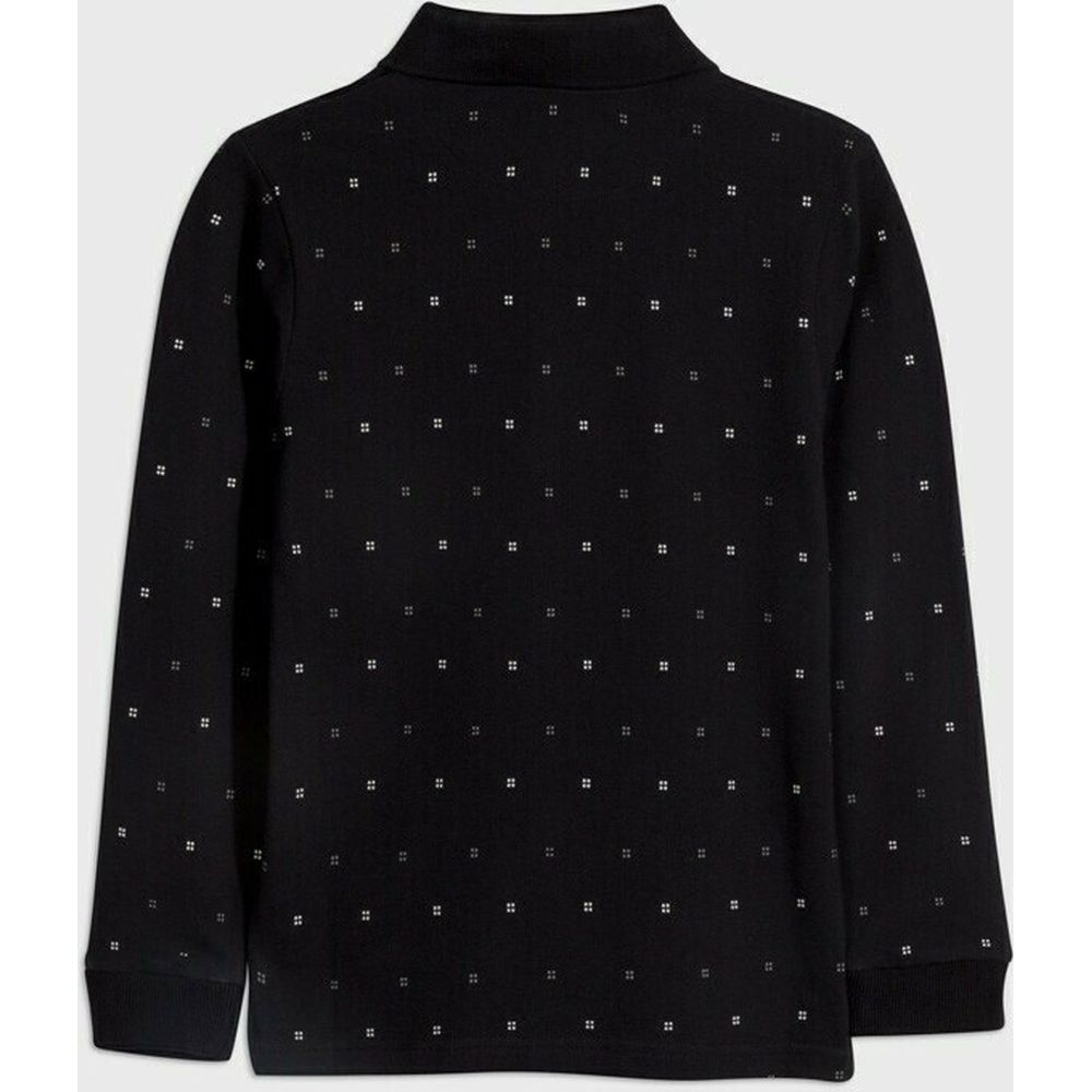 Polo manica lunga ragazzo Mayoral nera microfantasia - ErreGiModaBimbo