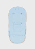 Sacco passeggino in similpelle e pellicciotto neonati Mayoral azzurro - ErreGiModaBimbo