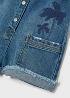 Salopette corta bambina Mayoral denim jeans - ErreGiModaBimbo