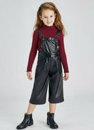 Salopette lunga siminpelle nero bambina Mayoral - ErreGiModaBimbo