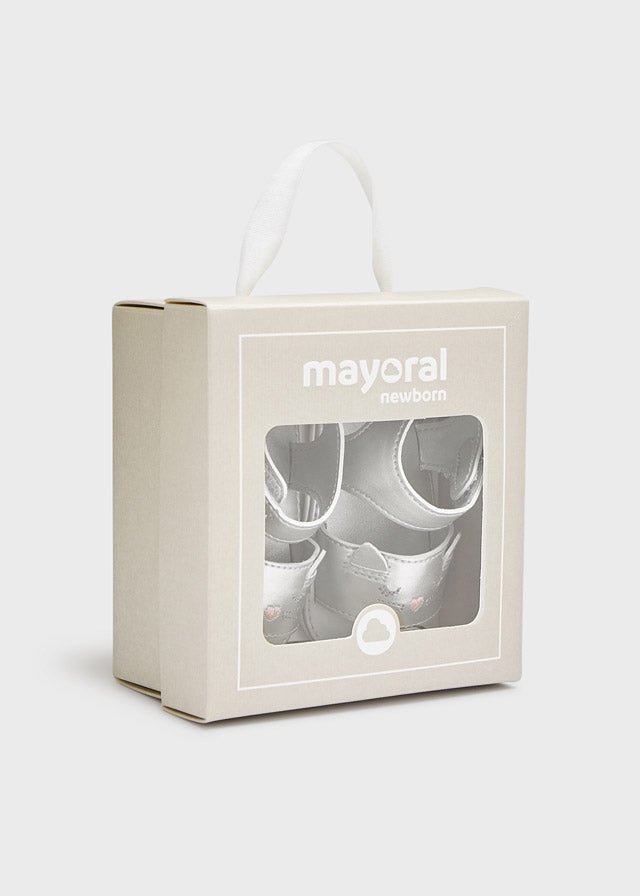 Sandali argento neonata Mayoral Newborn - ErreGiModaBimbo