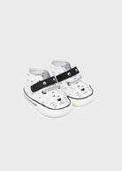 Scarpe tela bianco neonato con velcro Mayoral Newborn - ErreGiModaBimbo