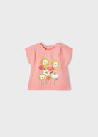Set 2 T-Shirt neonato Mayoral rosa stampa florelae - ErreGiModaBimbo