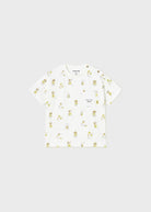 T-shirt neonato Mayoral bianca stampa cani - ErreGiModaBimbo