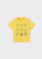 T-Shirt neonato Mayoral gialla cani artisti - ErreGiModaBimbo