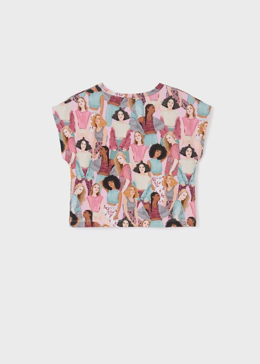 T-Shirt ragazza Mayoral stampata - ErreGiModaBimbo