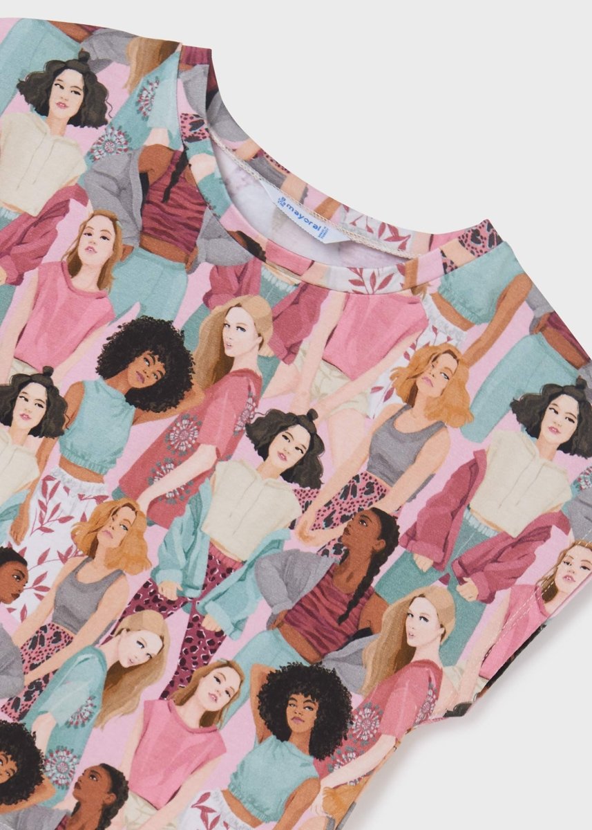 T-Shirt ragazza Mayoral stampata - ErreGiModaBimbo