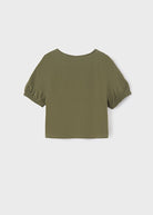 T-Shirt ragazza Mayoral verde "GARDEN" - ErreGiModaBimbo