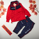 Tuta bambino Givova Modello "VELA" Rosso-Blu - ErreGiModaBimbo