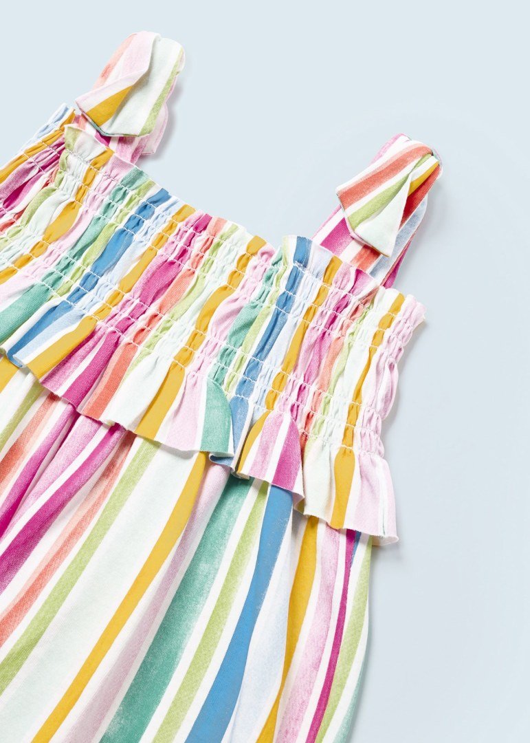 Tuta corta stampata cotone sostenibile neonata Mayoral multicolor - ErreGiModaBimbo