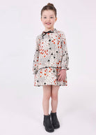 Vestito stampato filo metallizzato bambina Mayoral "Cuori" - ErreGiModaBimbo